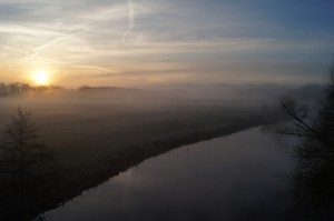 Sonnenaufgang über der Ruhr